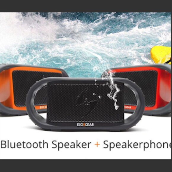 EcoXBT "Waterproof" Bluetooth Speaker/ Blk - Picture 1 of 14